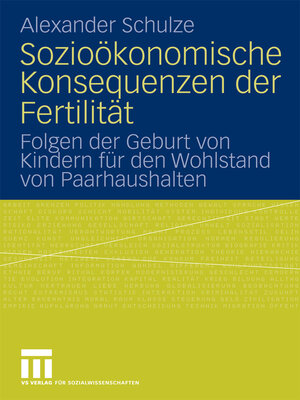 cover image of Sozioökonomische Konsequenzen der Fertilität